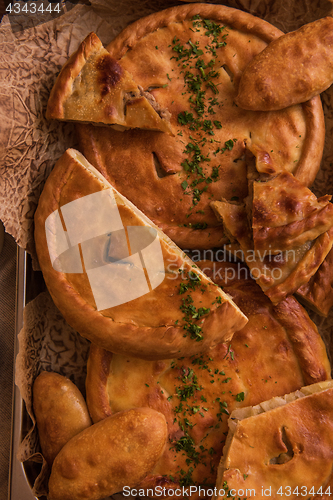 Image of Different pies composition