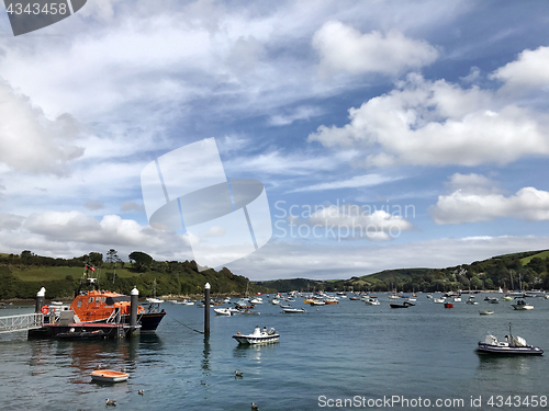 Image of Salcombe Harbour with RNLI Lifeboat