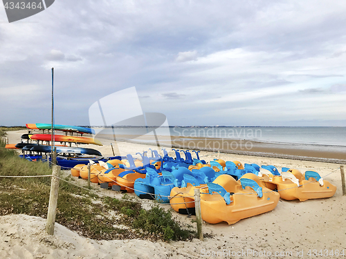 Image of Pedalos and Kayaks at the Seaside