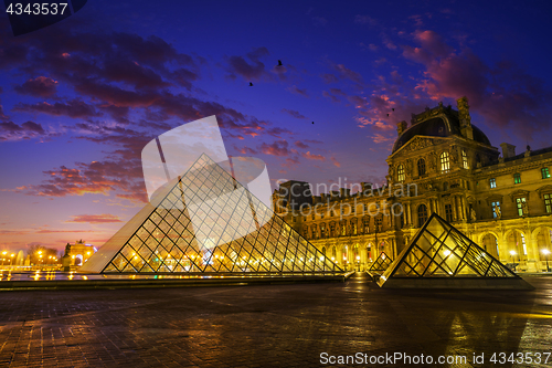 Image of Louvre museum Paris France