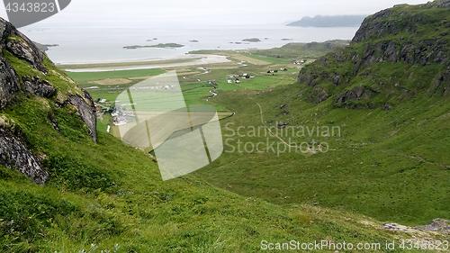 Image of Norwegian Arctic Ocean coast landscape