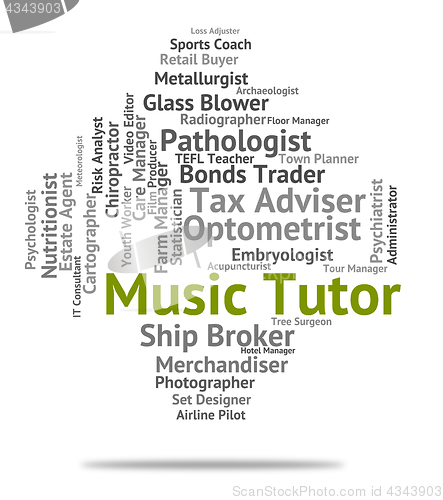 Image of Music Tutor Indicates Sound Track And Audio