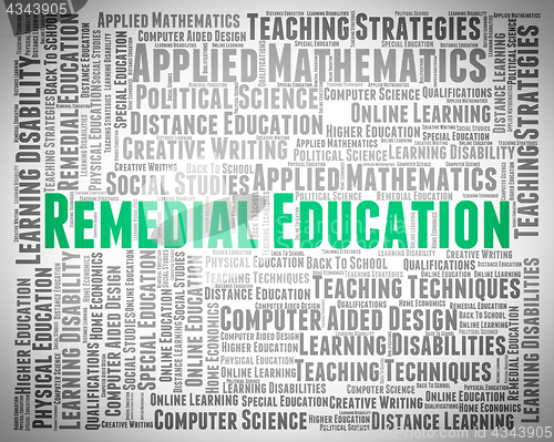 Image of Remedial Education Means Text Remedying And Train