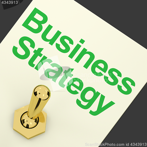 Image of Business Strategy Switch Showing Vision And Motivation\r