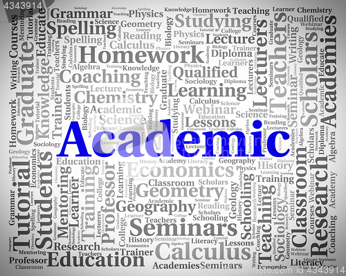 Image of Academic Word Represents Military Academy And Academies