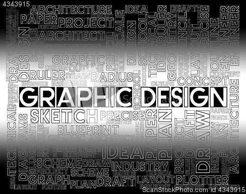 Image of Graphic Design Means Illustrative Creation And Idea