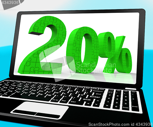 Image of 20 Puzzle On Notebook Shows Discounts And Price Reductions