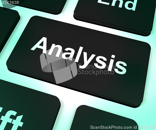 Image of Analysis Computer Key Showing Checking And Examining