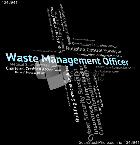 Image of Waste Management Officer Shows Get Rid And Administrators