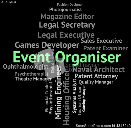 Image of Event Organiser Shows Functions Work And Hiring