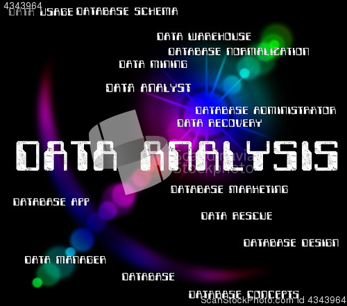 Image of Data Analysis Represents Knowledge Investigation And Analytics