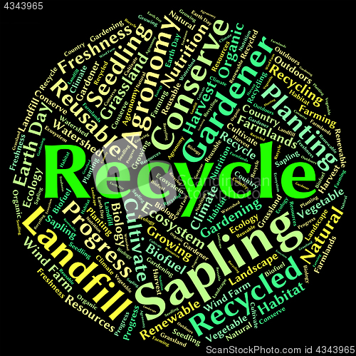Image of Recycle Word Shows Earth Friendly And Recyclable