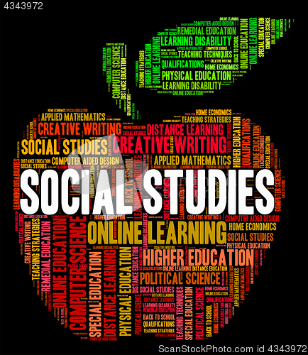 Image of Social Studies Shows Common Studying And Study
