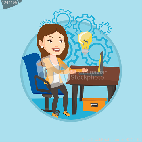 Image of Successful business idea vector illustration.