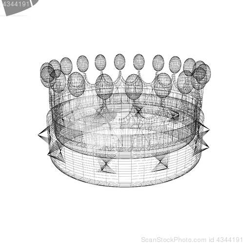Image of Crown. 3D illustration