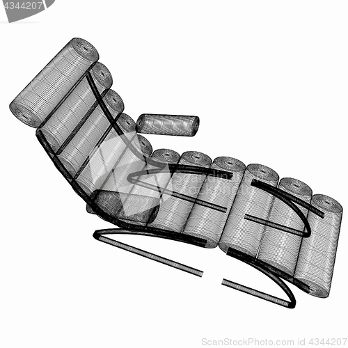 Image of Medical chair for cosmetology. 3d illustration