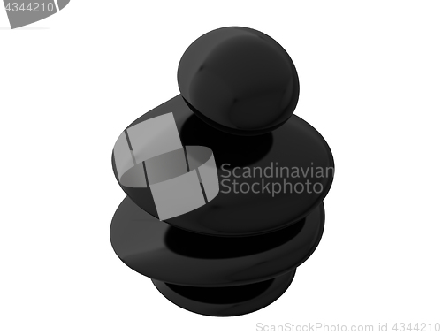 Image of Spa stones. 3D illustration