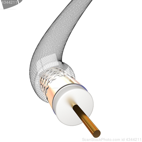 Image of Cables for high tech connect. 3d illustration