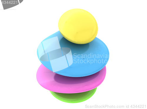 Image of Spa stones. 3D illustration