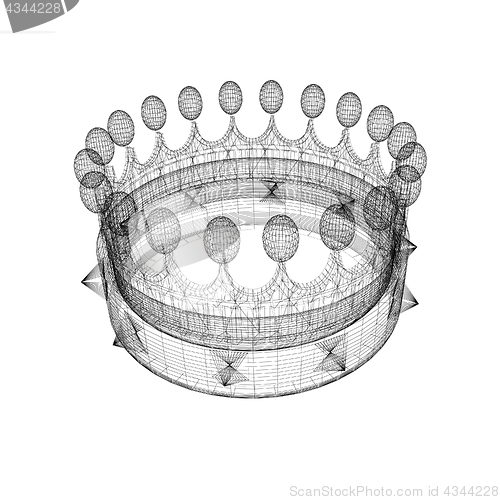 Image of Crown. 3D illustration