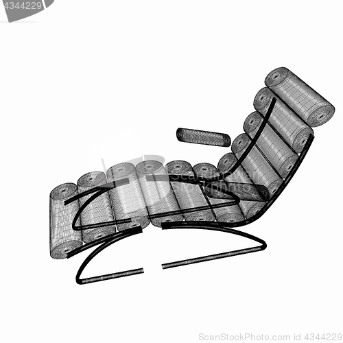 Image of Medical chair for cosmetology. 3d illustration