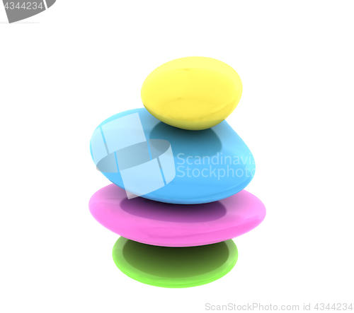 Image of Spa stones. 3D illustration