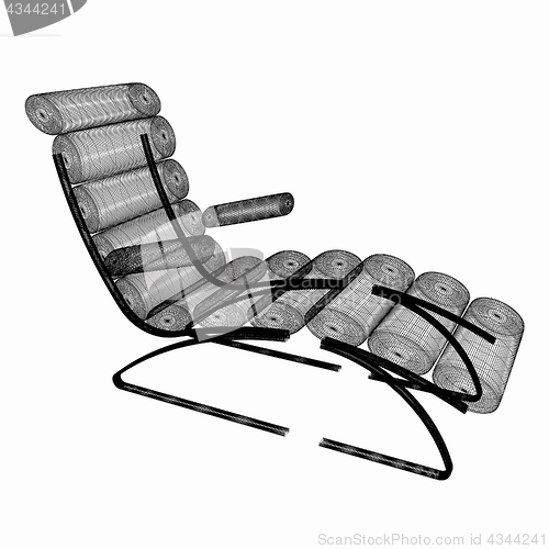 Image of Medical chair for cosmetology. 3d illustration