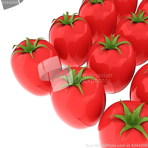 Image of tomato. 3d illustration