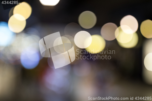 Image of Blur of cityscape at night