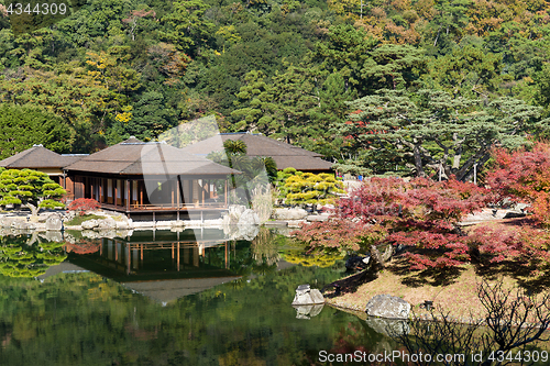 Image of Traditional Ritsurin Garden in Autumn