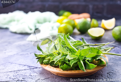 Image of ingredients for mojito