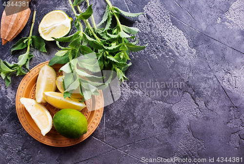 Image of ingredients for mojito