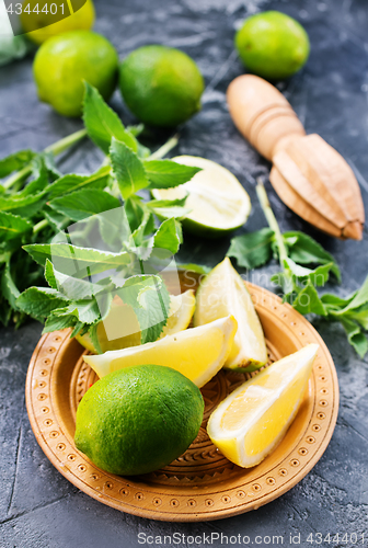 Image of ingredients for mojito