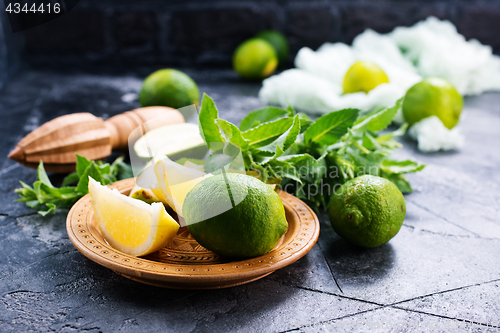 Image of ingredients for mojito