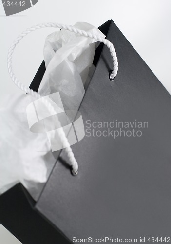 Image of black paper shopping bag