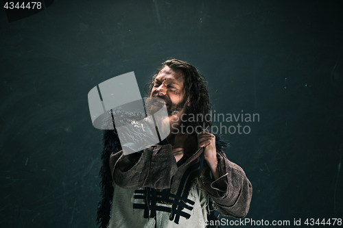 Image of Actor in makeup, a poor man