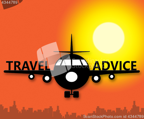 Image of Travel Advice Showing Guidance Getaway 3d Illustration