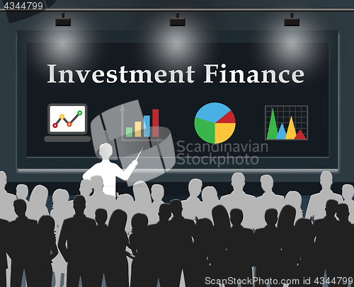 Image of Investment Finance Means Shares Investing 3d Illustration