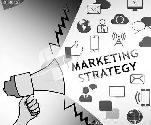 Image of Marketing Strategy Representing Market Plans 3d Illustration