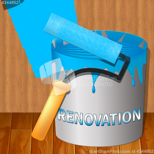 Image of Home Renovation Indicating House Improvement 3d Illustration