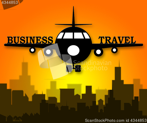 Image of Business Travel Meaning Corporate Tours 3d Illustration