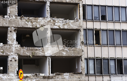 Image of concrete house for demolition