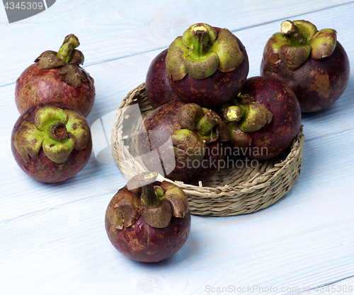 Image of Arrangement of Fresh Mangosteen