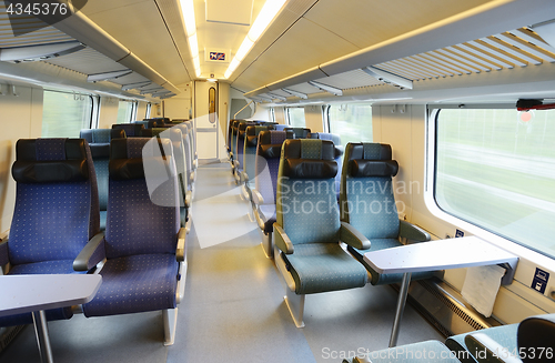 Image of interior of an empty train car