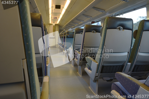 Image of interior of an empty train car