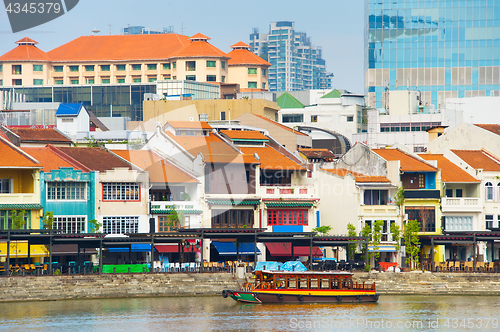 Image of Boat Quay overview, Singapore