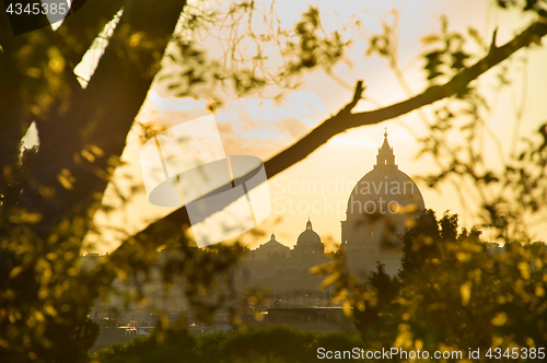 Image of Rome at sunset, Italy