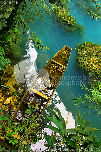 Image of View from Glass Bridge in Zhangjiajie Grand Canyon in Sanguansi 