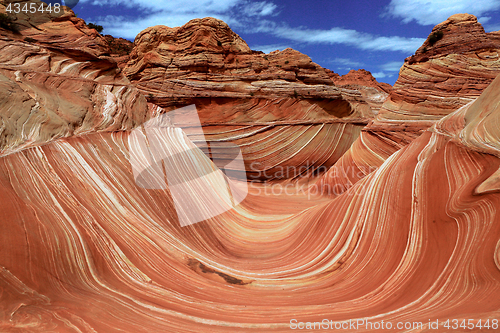 Image of The Wave Navajo Sand Formation in Arizona USA