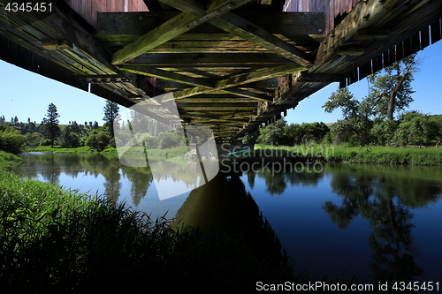 Image of Under Bridge in Rural in Palouse Washington 